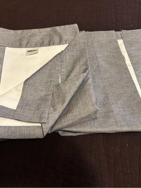 Room Essentials Gray Linen-Look Blackout Curtain Panel
